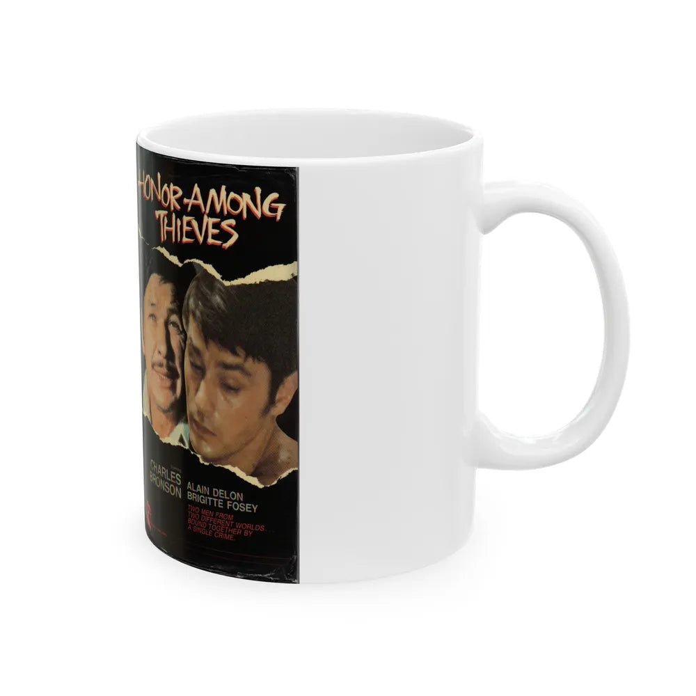 HONOR AMONG THIEVES (VHS COVER) - White Coffee Mug-Go Mug Yourself