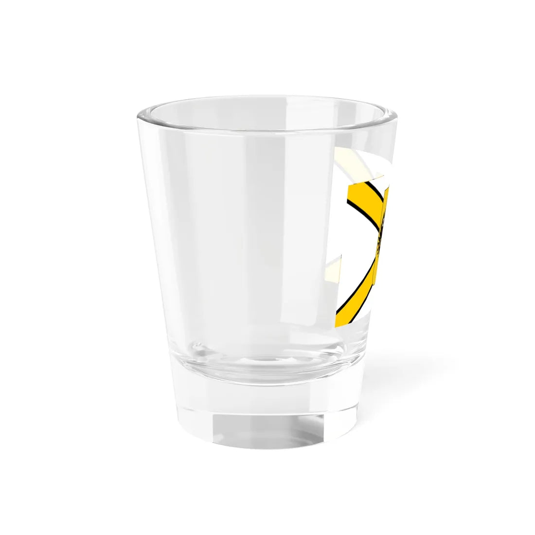 Honorary Naval Ensign of Russia black-yellow-white with coat of arms (Russia) Shot Glass 1.5oz - Go Mug Yourself