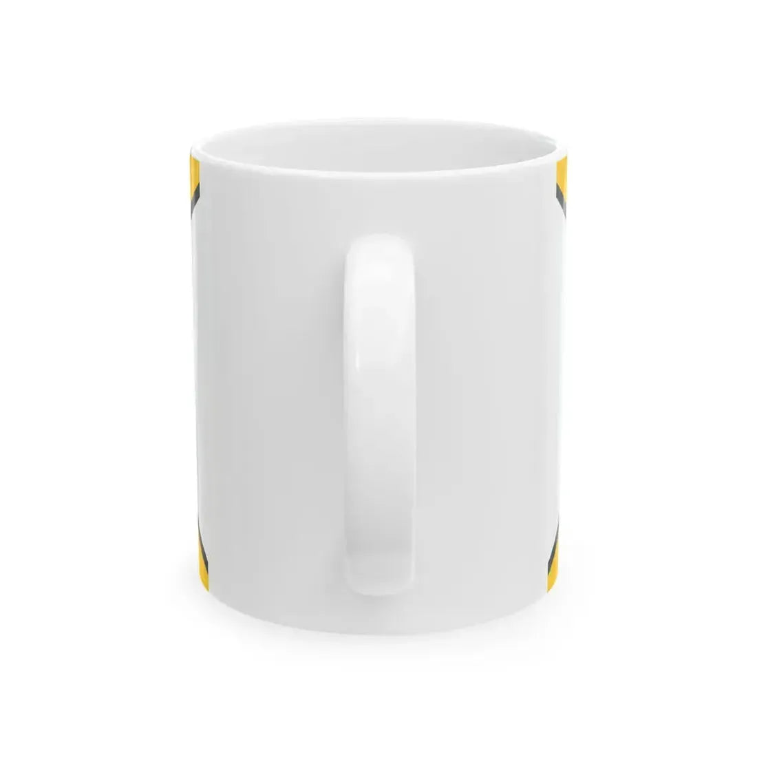Honorary Naval Ensign of Russia black-yellow-white with coat of arms (Russia) White Coffee Mug - Go Mug Yourself