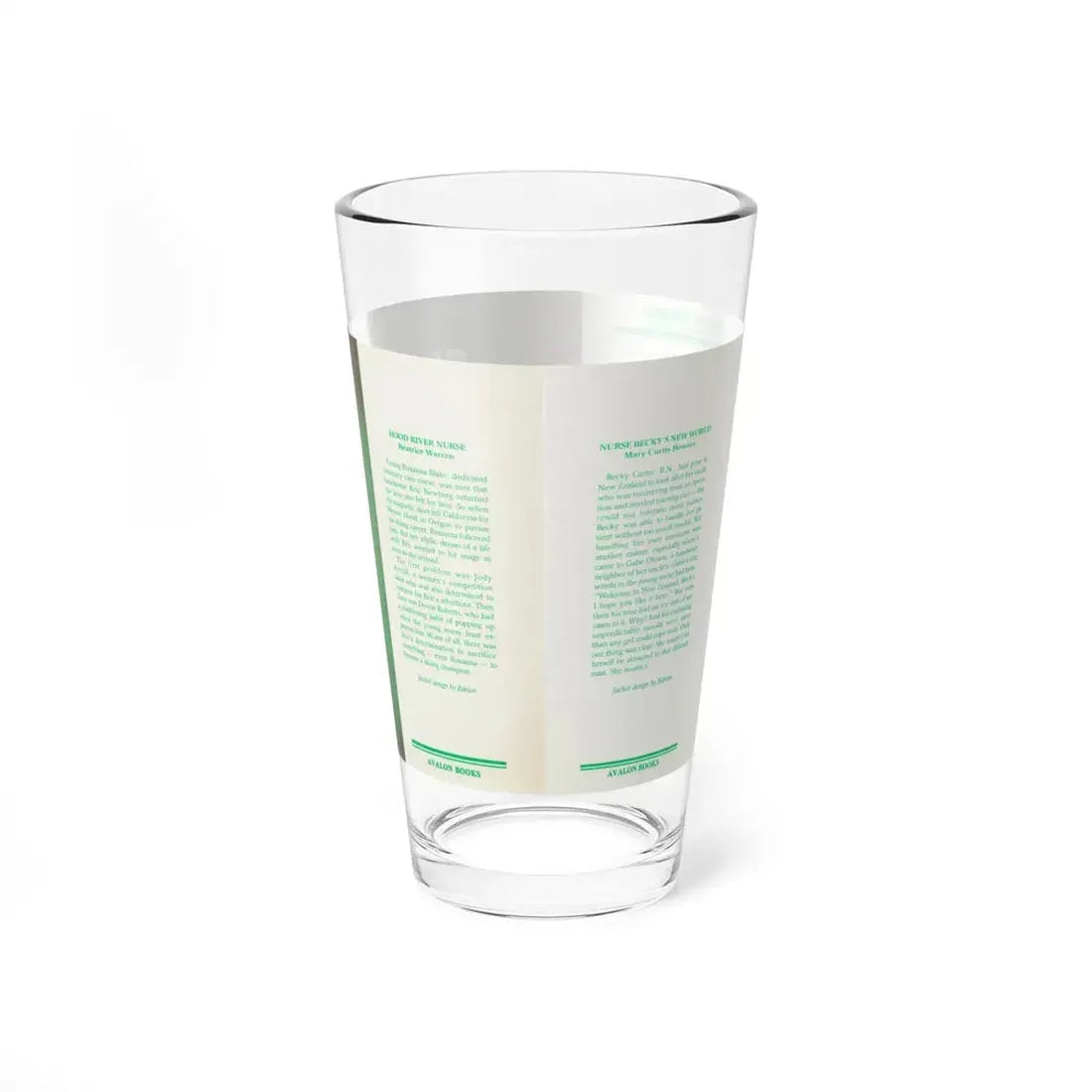 Hood River Nurse by Beatrice Warren, Dustjacket (Avalon Books, 1983) - Pint Glass 16oz - Go Mug Yourself