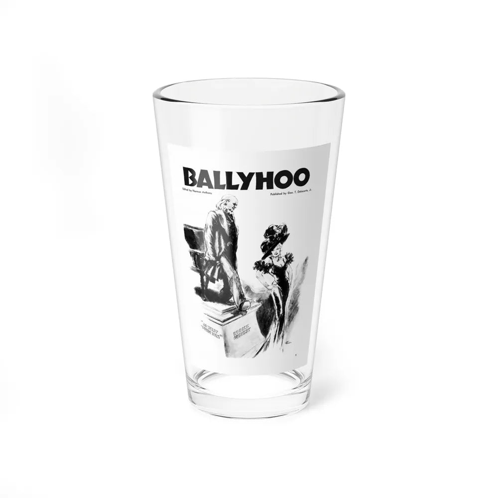 Horace Greeley, Ballyhoo magazine, February 1934 - Pint Glass 16oz-16oz-Go Mug Yourself