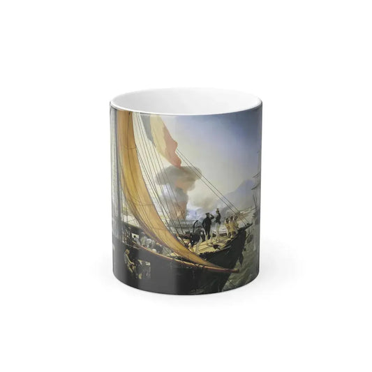 Horace Vernet (1789-1863) Scene from the Mexican Expedition in 1838 (The Pastry War) - Oil on Canvas 1841 - Color Changing Mug 11oz 11oz - Go Mug Yourself