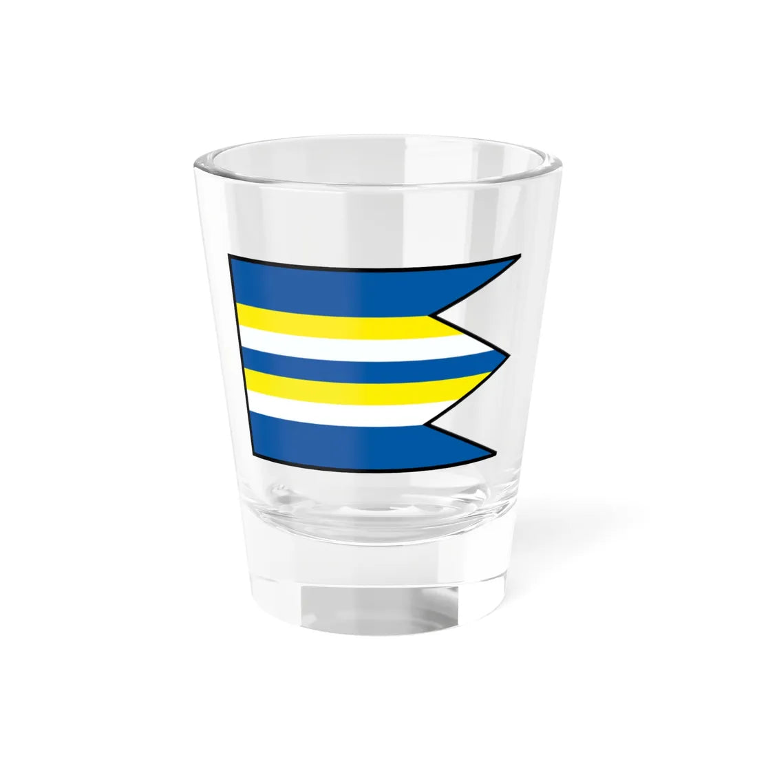 Horny Lieskov Povazska Bystrica Flag (Slovakia) Shot Glass 1.5oz 1.5oz - Go Mug Yourself