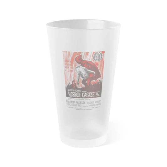 HORROR CASTLE (THE VIRGIN OF NUREMBERG) 1963 Movie Poster - Frosted Pint Glass 16oz 16oz Frosted - Go Mug Yourself