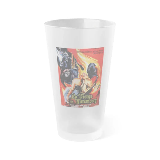 HORROR CASTLE (THE VIRGIN OF NUREMBERG) (FRENCH) 1963 Movie Poster - Frosted Pint Glass 16oz 16oz Frosted - Go Mug Yourself