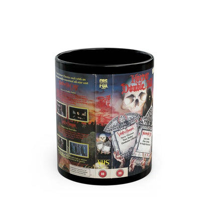 HORROR DOUBLE BILL VAULT OF HORROR TALES FROM THE CRYPT (VHS COVER) - Black Coffee Mug-11oz-Go Mug Yourself