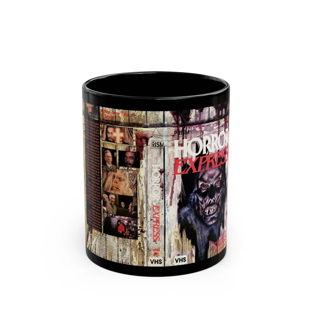 HORROR EXPRESS (VHS COVER) - Black Coffee Mug-11oz-Go Mug Yourself