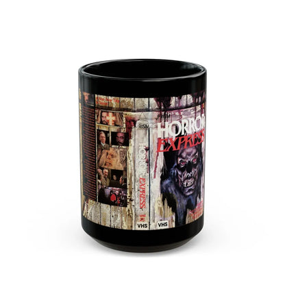 HORROR EXPRESS (VHS COVER) - Black Coffee Mug-15oz-Go Mug Yourself