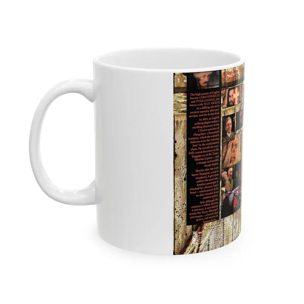 HORROR EXPRESS (VHS COVER) - White Coffee Mug - Go Mug Yourself