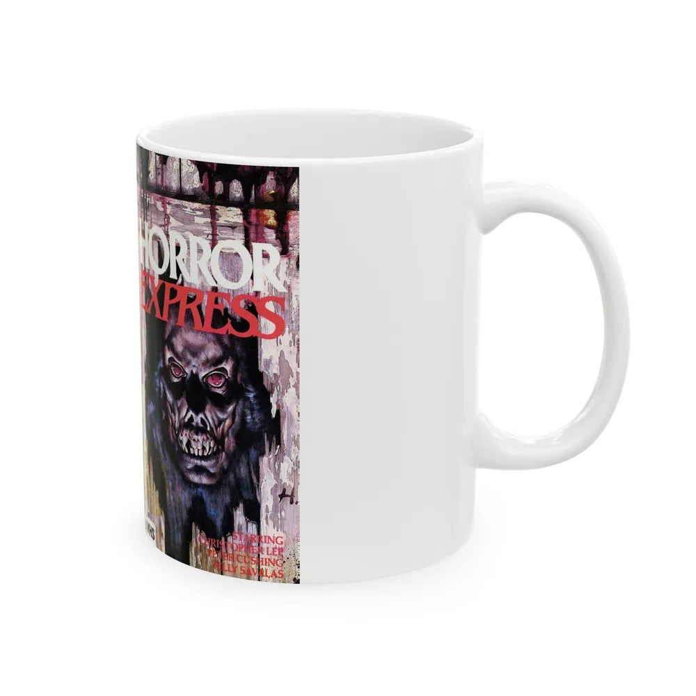 HORROR EXPRESS (VHS COVER) - White Coffee Mug-Go Mug Yourself