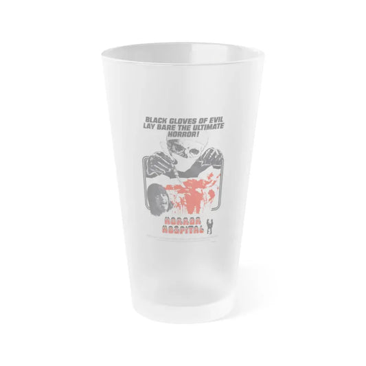 HORROR HOSPITAL 1973 Movie Poster - Frosted Pint Glass 16oz Default Title - Go Mug Yourself