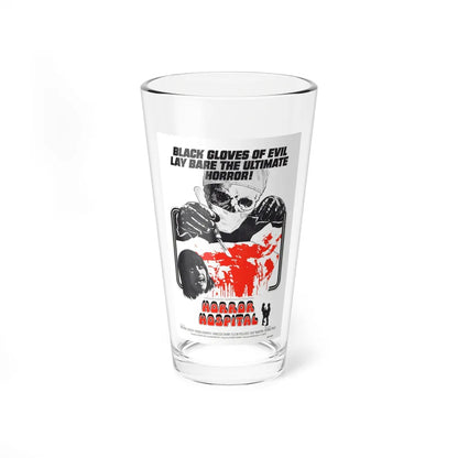 HORROR HOSPITAL 1973 Movie Poster - Pint Glass 16oz-16oz-Go Mug Yourself