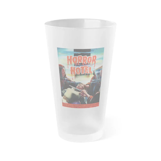 HORROR HOTEL (BELGIAN) 1960 Movie Poster - Frosted Pint Glass 16oz Default Title - Go Mug Yourself