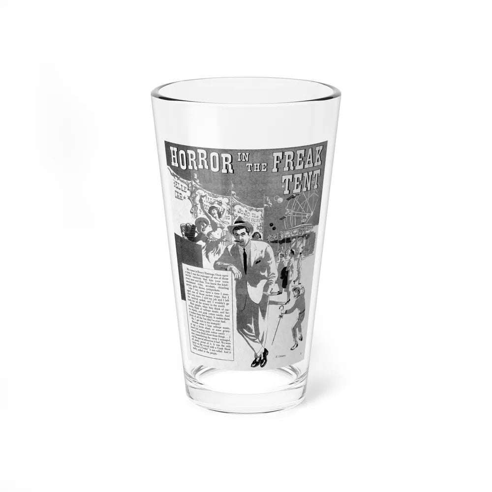 Horror In the Freak Ten, Terror Illustrated, April 1956 - Pint Glass 16oz-16oz-Go Mug Yourself