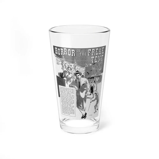 Horror In the Freak Ten, Terror Illustrated, April 1956 - Pint Glass 16oz-16oz-Go Mug Yourself