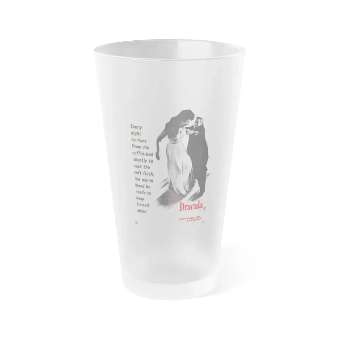 HORROR OF DRACULA (3) 1958 Movie Poster - Frosted Pint Glass 16oz Default Title - Go Mug Yourself