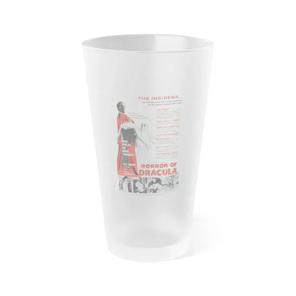HORROR OF DRACULA (4) 1958 Movie Poster - Frosted Pint Glass 16oz Default Title - Go Mug Yourself
