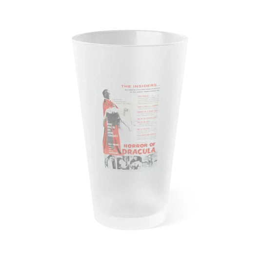 HORROR OF DRACULA (4) 1958 Movie Poster - Frosted Pint Glass 16oz Default Title - Go Mug Yourself