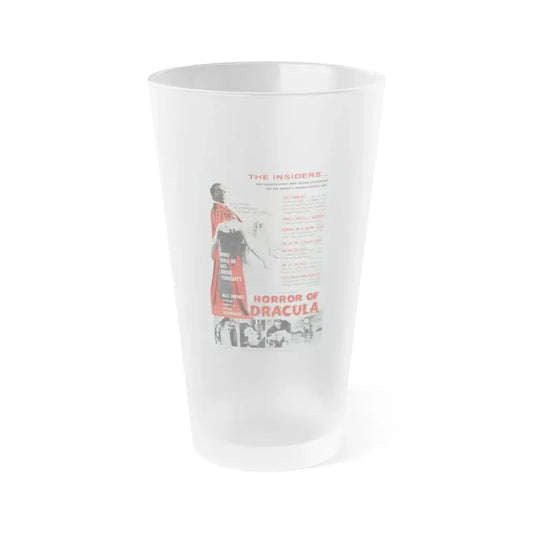 HORROR OF DRACULA (4) 1958 Movie Poster - Frosted Pint Glass 16oz Default Title - Go Mug Yourself