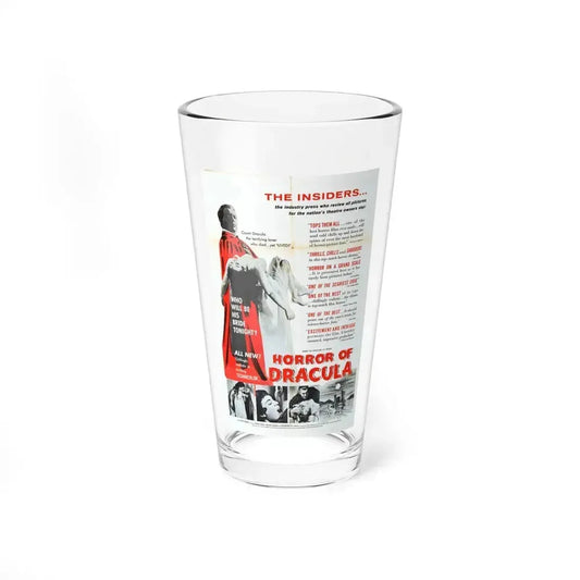 HORROR OF DRACULA (4) 1958 Movie Poster - Pint Glass 16oz 16oz - Go Mug Yourself