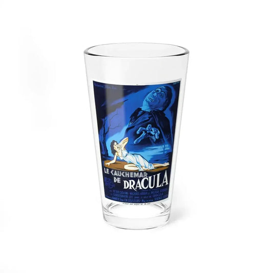 HORROR OF DRACULA (FRENCH) 1958 Movie Poster - Pint Glass 16oz 16oz - Go Mug Yourself