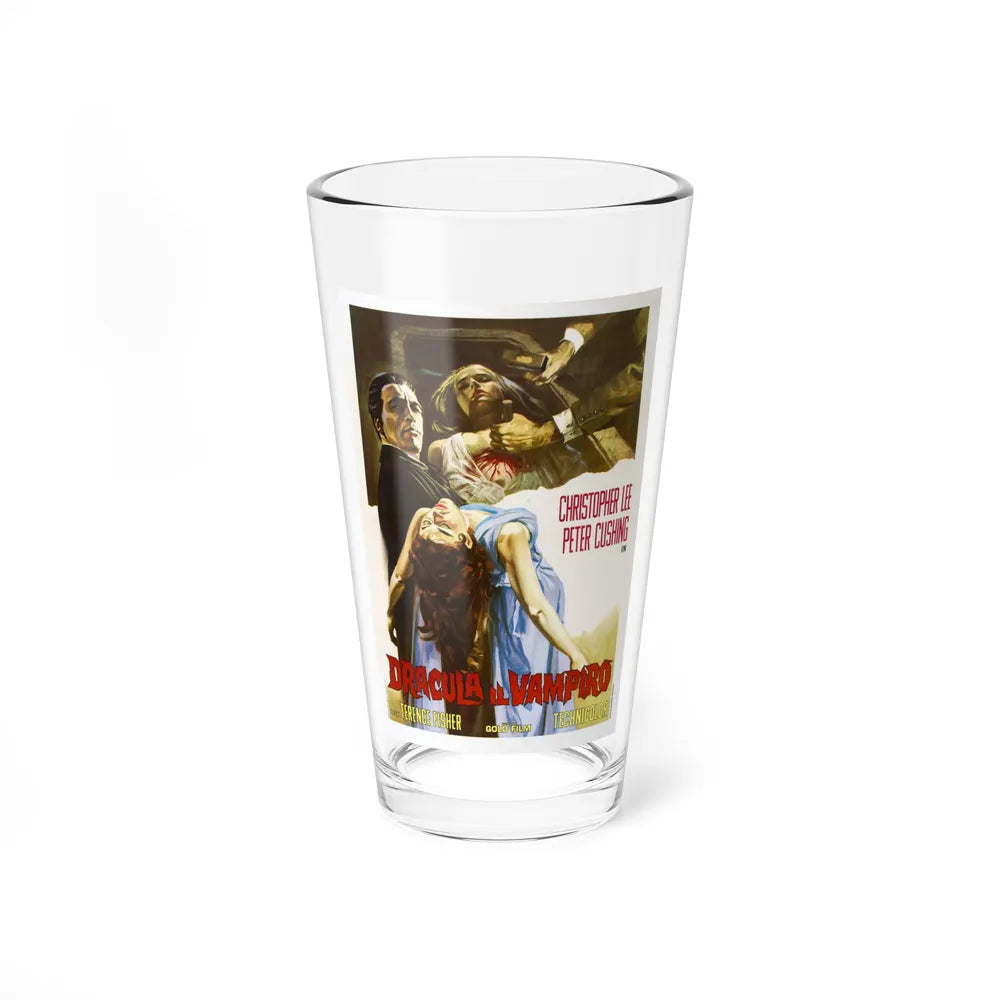 HORROR OF DRACULA (ITALIAN) 1958 Movie Poster - Pint Glass 16oz-16oz-Go Mug Yourself