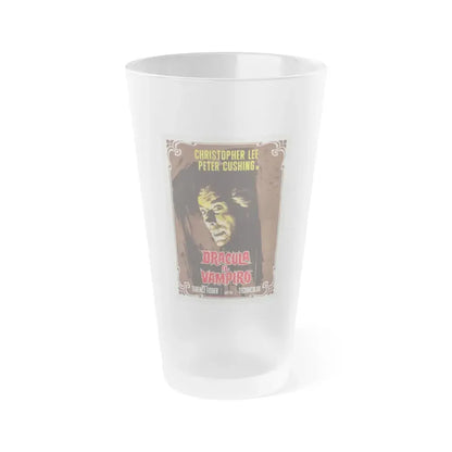 HORROR OF DRACULA (ITALIAN) 2 1958 Movie Poster - Frosted Pint Glass 16oz Default Title - Go Mug Yourself