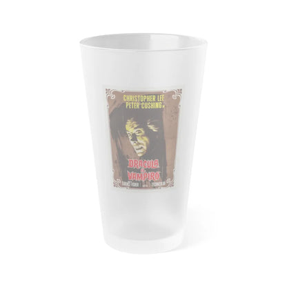 HORROR OF DRACULA (ITALIAN) 2 1958 Movie Poster - Frosted Pint Glass 16oz-Go Mug Yourself