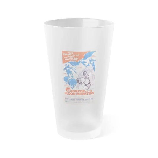 HORROR OF THE BLOOD MONSTERS 1970 Movie Poster - Frosted Pint Glass 16oz 16oz Frosted - Go Mug Yourself
