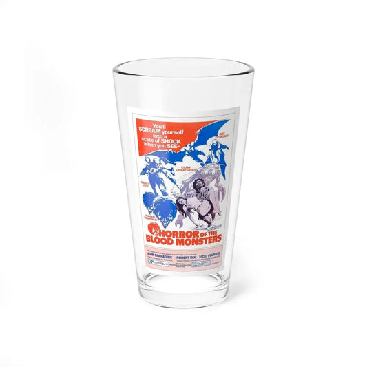 HORROR OF THE BLOOD MONSTERS 1970 Movie Poster - Pint Glass 16oz 16oz - Go Mug Yourself