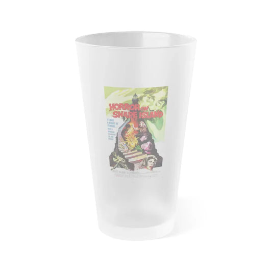 HORROR ON SNAPE ISLAND (TOWER OF EVIL) 1972 Movie Poster - Frosted Pint Glass 16oz Default Title - Go Mug Yourself