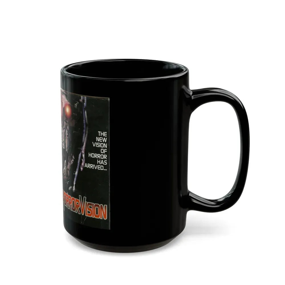 HORROR VISION (VHS COVER) - Black Coffee Mug - Go Mug Yourself