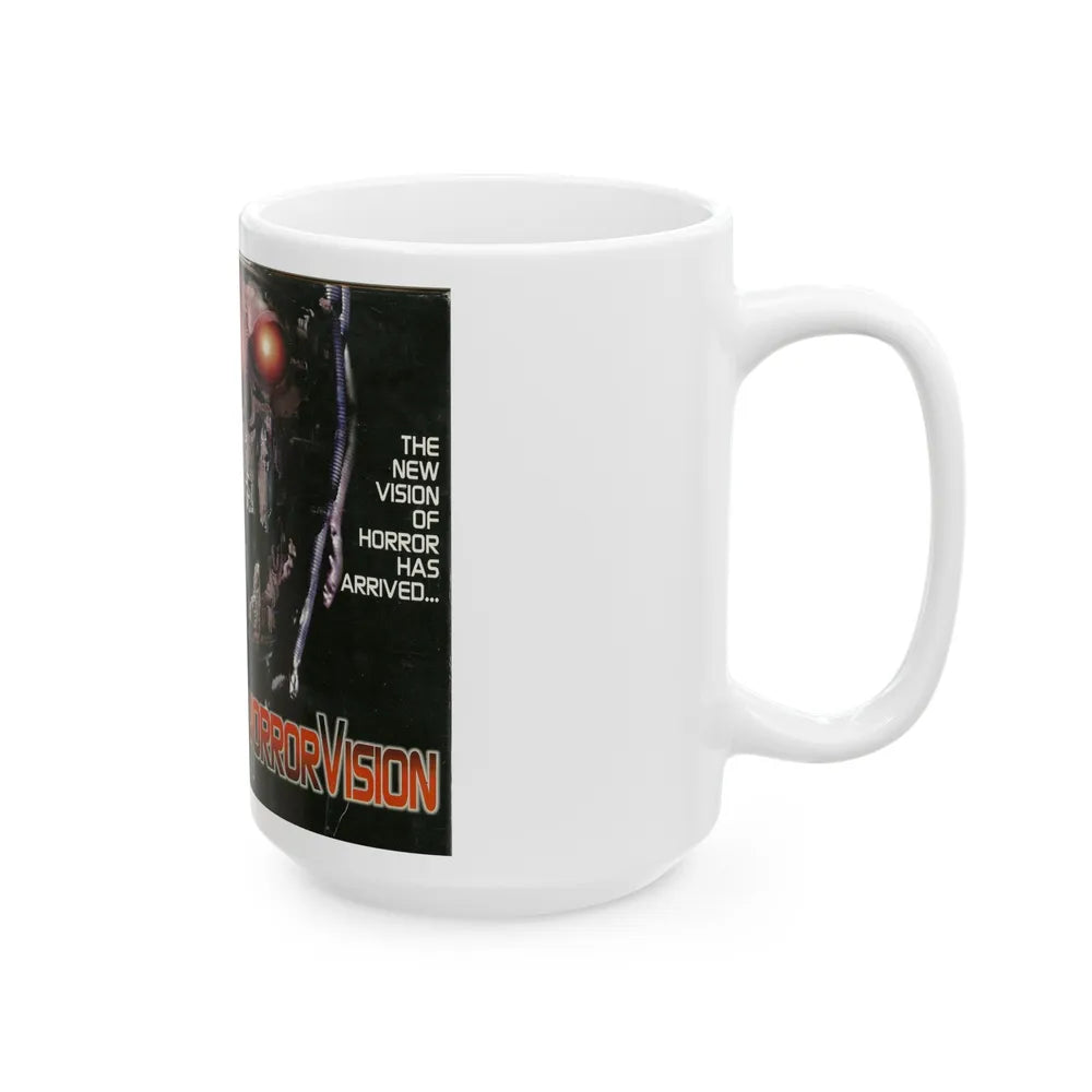 HORROR VISION (VHS COVER) - White Coffee Mug-Go Mug Yourself