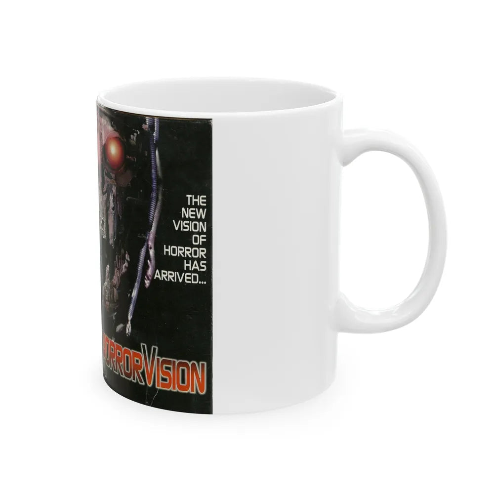 HORROR VISION (VHS COVER) - White Coffee Mug-Go Mug Yourself