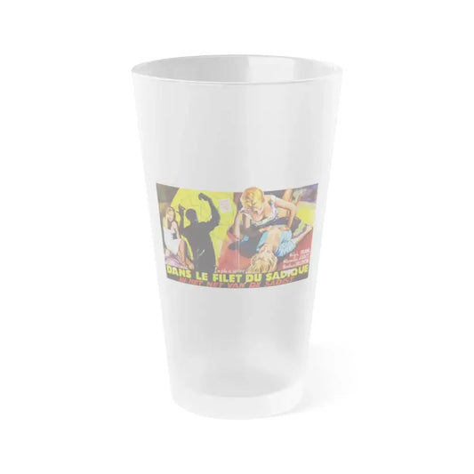 HORRORS OF SPIDER ISLAND (BELGIAN) 1960 Movie Poster - Frosted Pint Glass 16oz Default Title - Go Mug Yourself