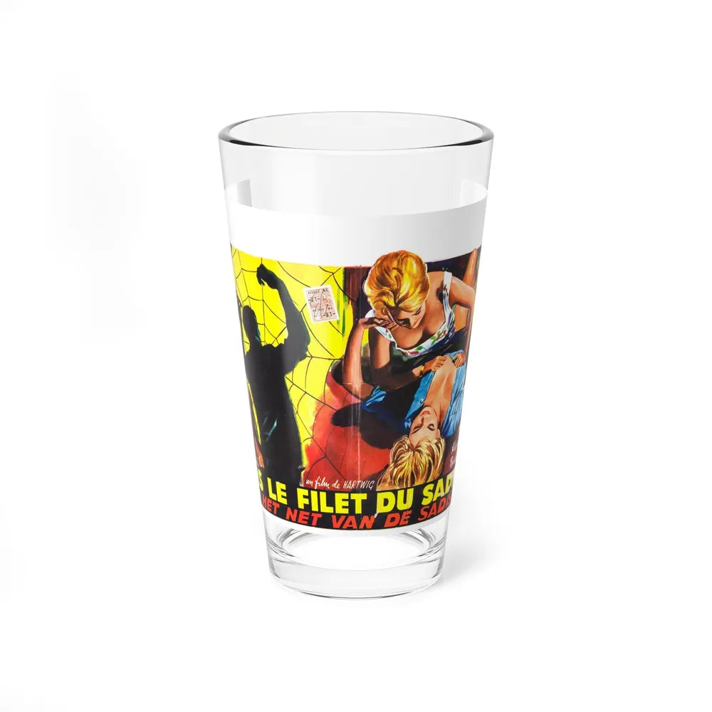 HORRORS OF SPIDER ISLAND (BELGIAN) 1960 Movie Poster - Pint Glass 16oz-16oz-Go Mug Yourself