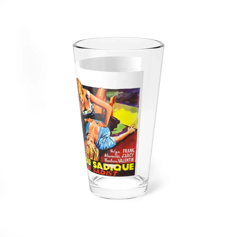 HORRORS OF SPIDER ISLAND (BELGIAN) 1960 Movie Poster - Pint Glass 16oz - Go Mug Yourself
