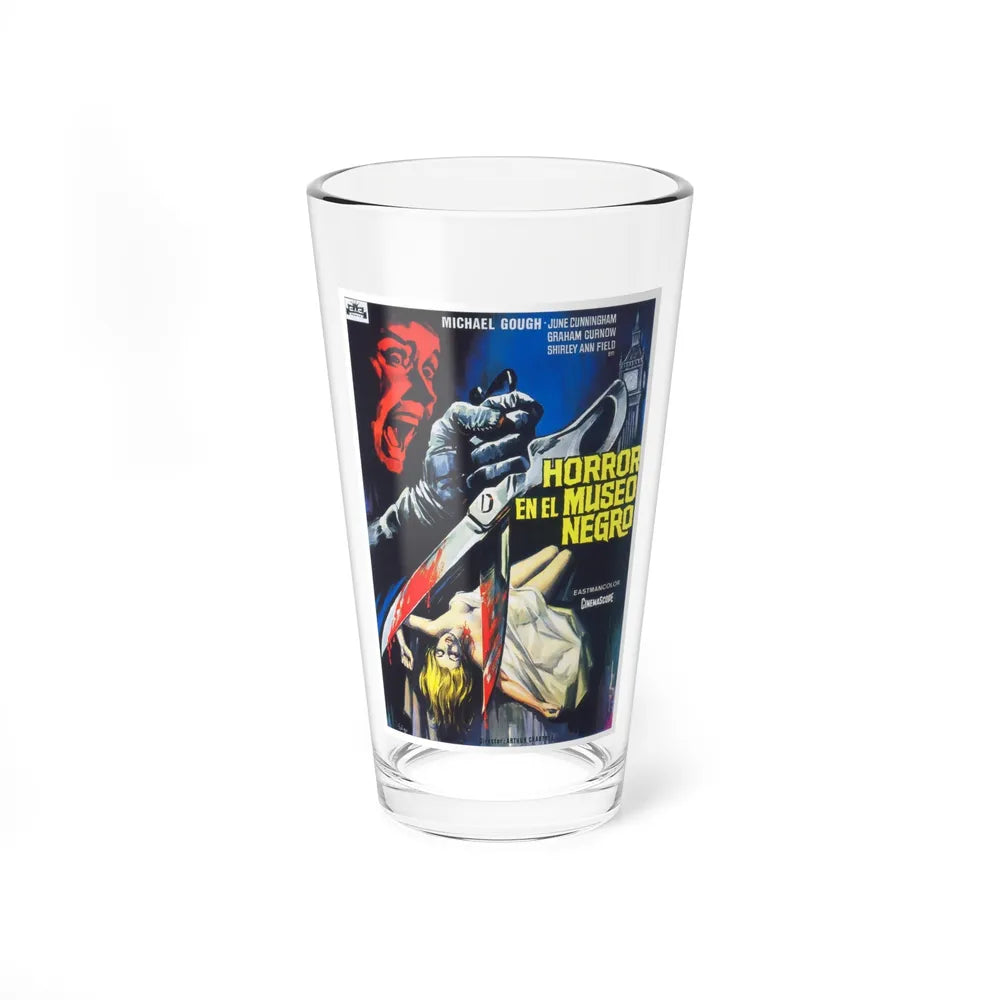 HORRORS OF THE BLACK MUSEUM (SPANISH) 1959 Movie Poster - Pint Glass 16oz-16oz-Go Mug Yourself