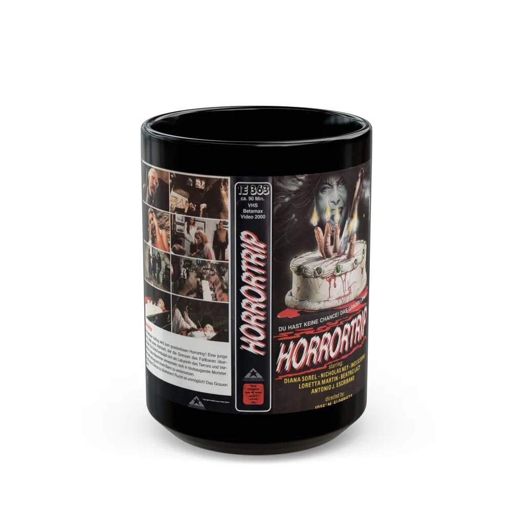 HORRORTRIP (VHS COVER) - Black Coffee Mug-15oz-Go Mug Yourself