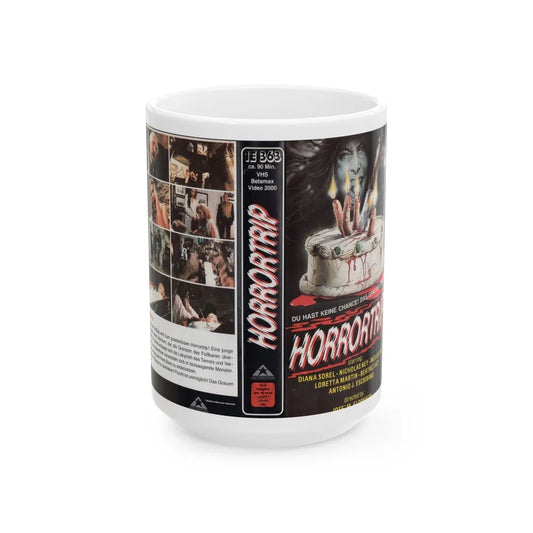 HORRORTRIP (VHS COVER) - White Coffee Mug-15oz-Go Mug Yourself