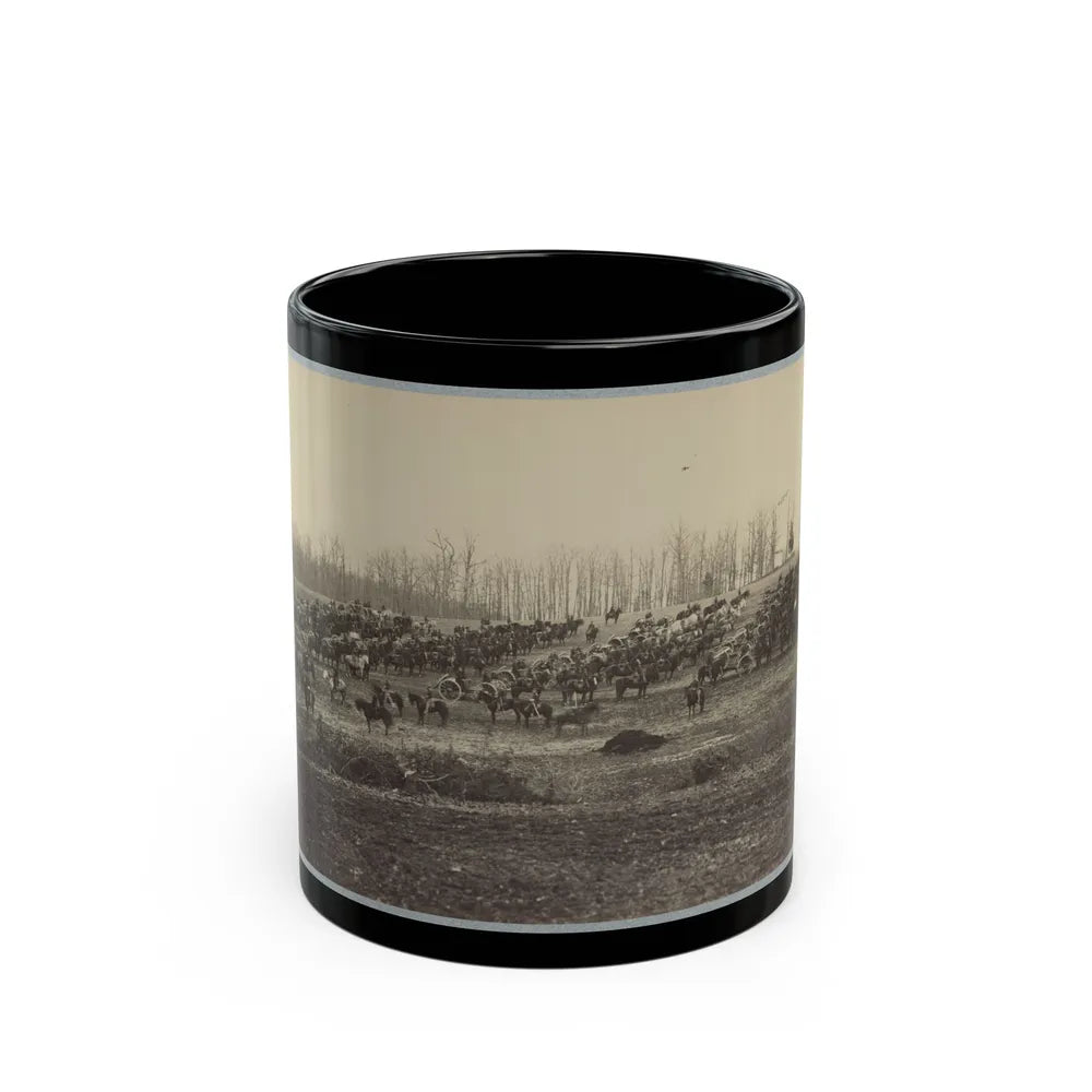 Horse Artillery On Parade Grounds (U.S. Civil War) Black Coffee Mug-11oz-Go Mug Yourself