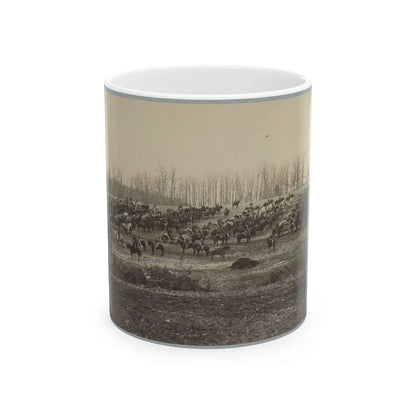 Horse Artillery On Parade Grounds (U.S. Civil War) White Coffee Mug-11oz-Go Mug Yourself