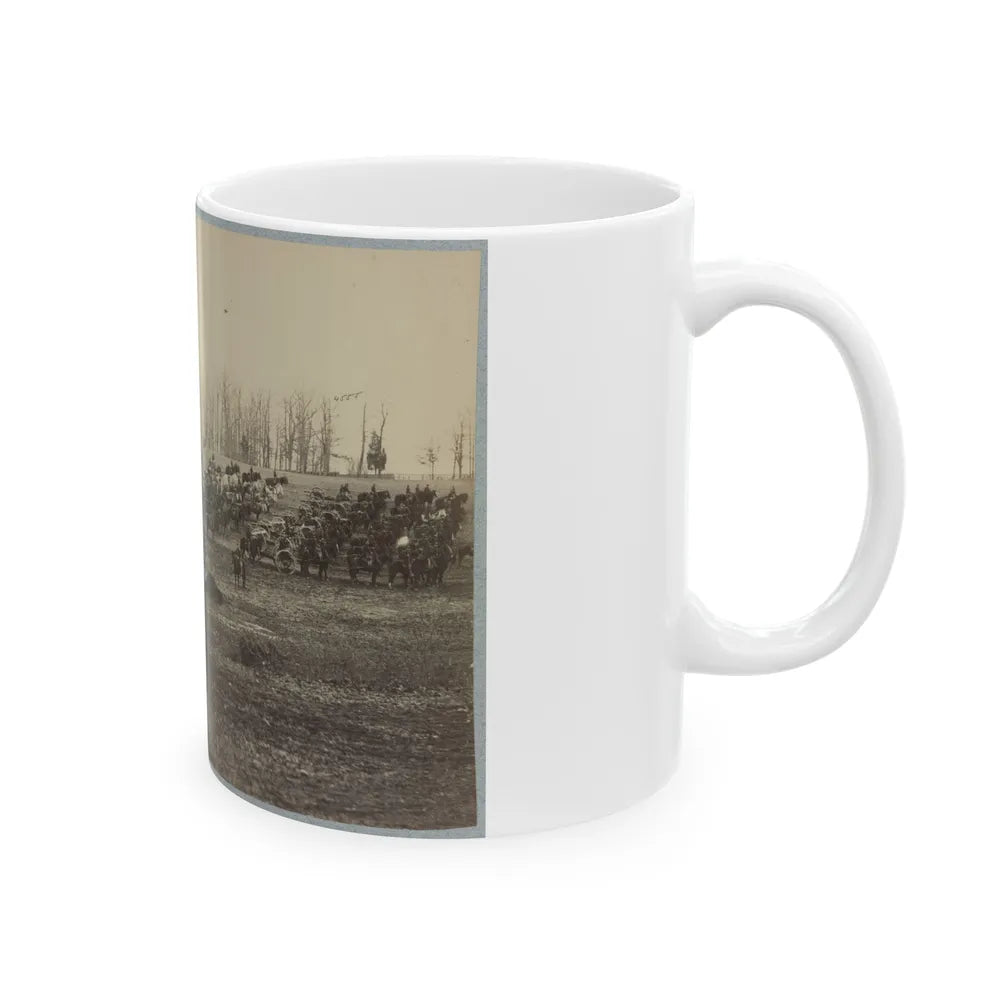 Horse Artillery On Parade Grounds (U.S. Civil War) White Coffee Mug-Go Mug Yourself