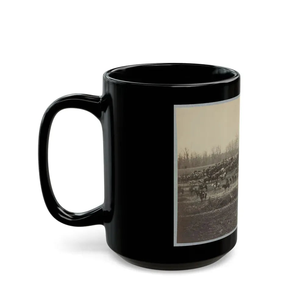 Horse Artillery On Parade Grounds (U.S. Civil War) Black Coffee Mug - Go Mug Yourself