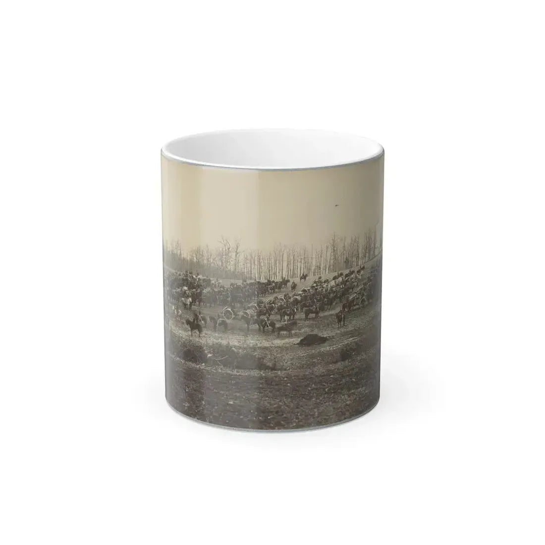 Horse Artillery on Parade Grounds (U.S. Civil War) Color Changing Coffee Mug 11oz Default Title 11oz - Go Mug Yourself