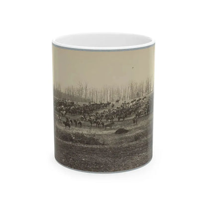 Horse Artillery On Parade Grounds (U.S. Civil War) White Coffee Mug 11oz - Go Mug Yourself