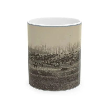 Horse Artillery On Parade Grounds (U.S. Civil War) White Coffee Mug 11oz - Go Mug Yourself
