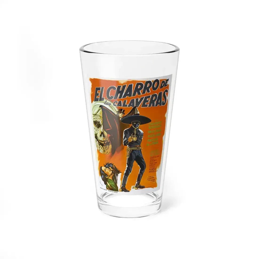HORSEMAN OF THE SKULLS 1965 Movie Poster - Pint Glass 16oz 16oz - Go Mug Yourself