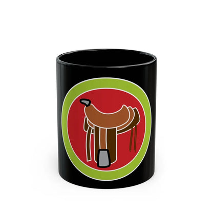 Horsemanship (Boy Scout Merit Badge) Black Coffee Mug-11oz-Go Mug Yourself