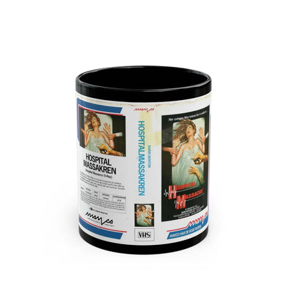 HOSPITAL MASSACRE (VHS COVER) - Black Coffee Mug-11oz-Go Mug Yourself